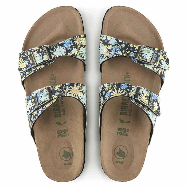 Birkenstock Sydney Vegan Birko Flor Sandaler Dame Flerfarvede | DK 362GSO